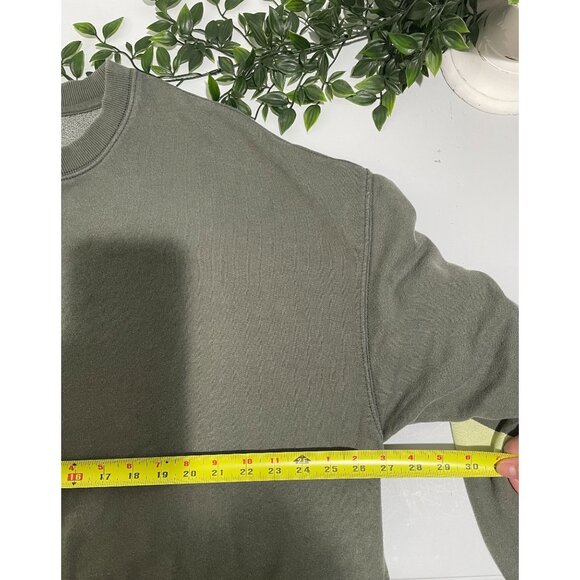 FP Movement Olive Green Oversized Sweatshirt W/ Abstract Graphic Design Sz L - Picture 13 of 16